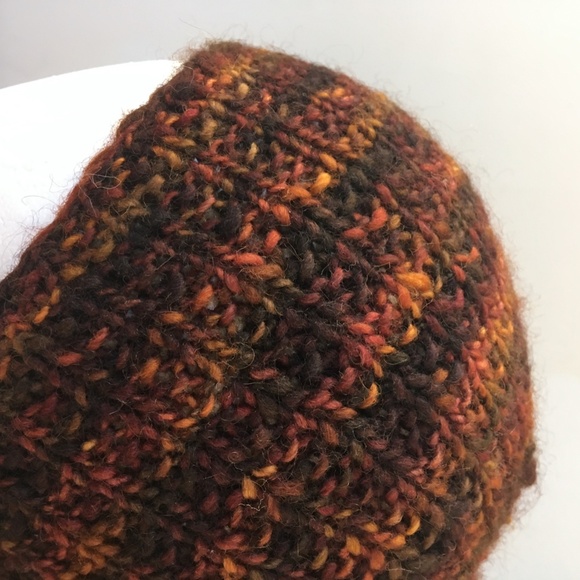 Ptarmigan Crafts beanie brown/gold S-M ribbed pock - Picture 2 of 3